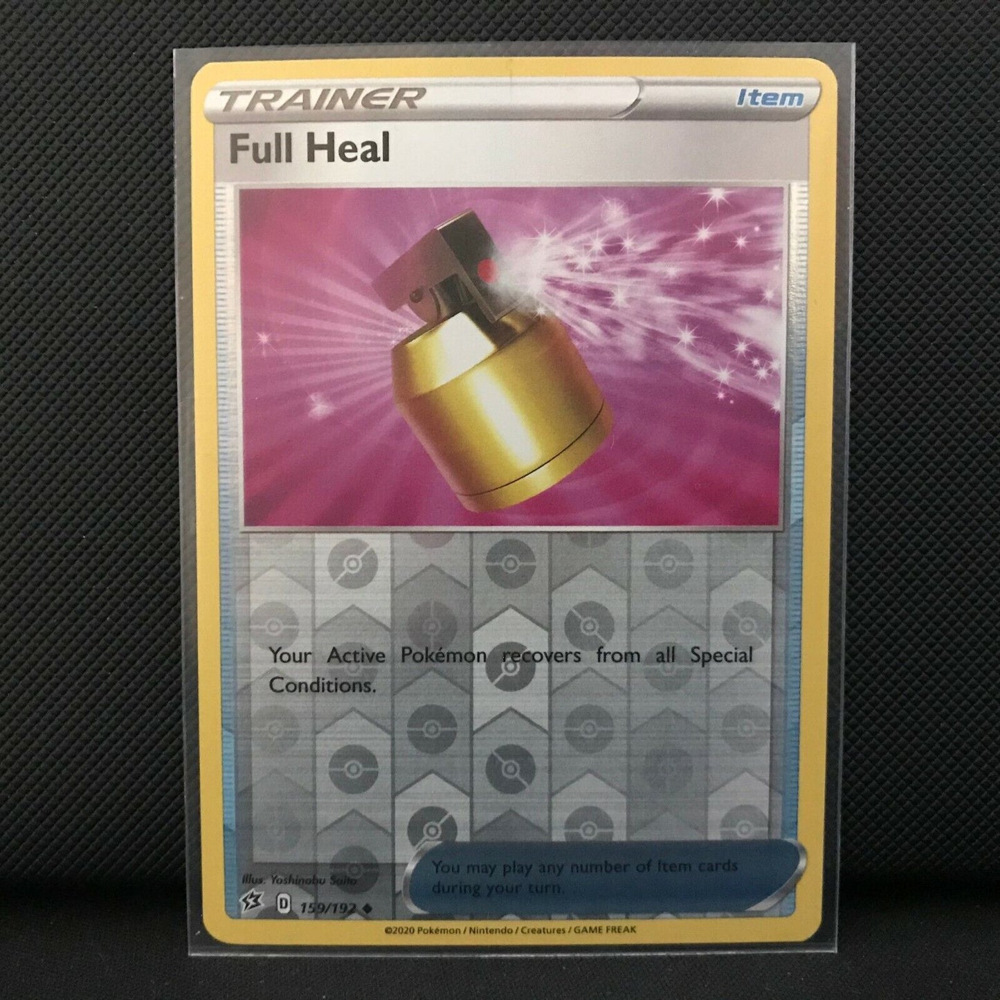 Full Heal Reverse Holo 159/192 - Sword & Shield Rebel Clash Pokemon Card - Mint