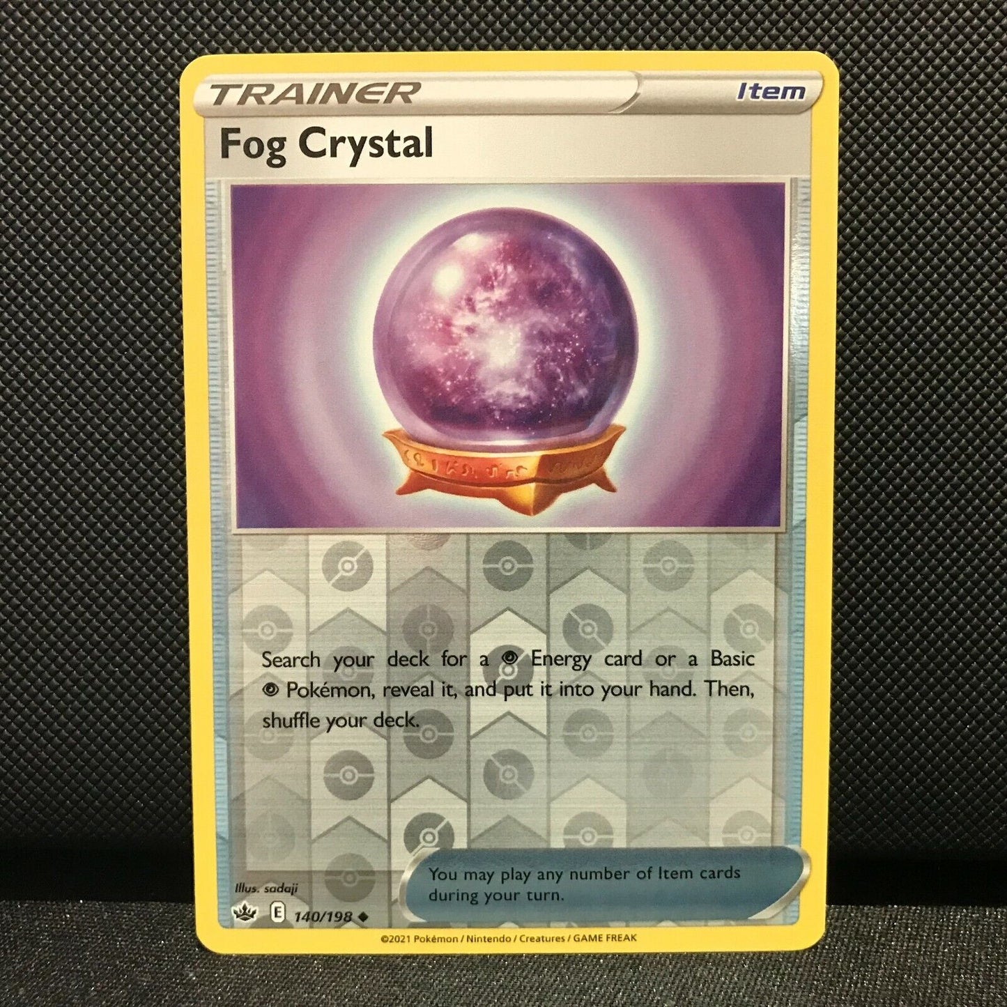 Fog Crystal Reverse Holo 140/198 - Chilling Reign Pokemon Card - NM/Mint