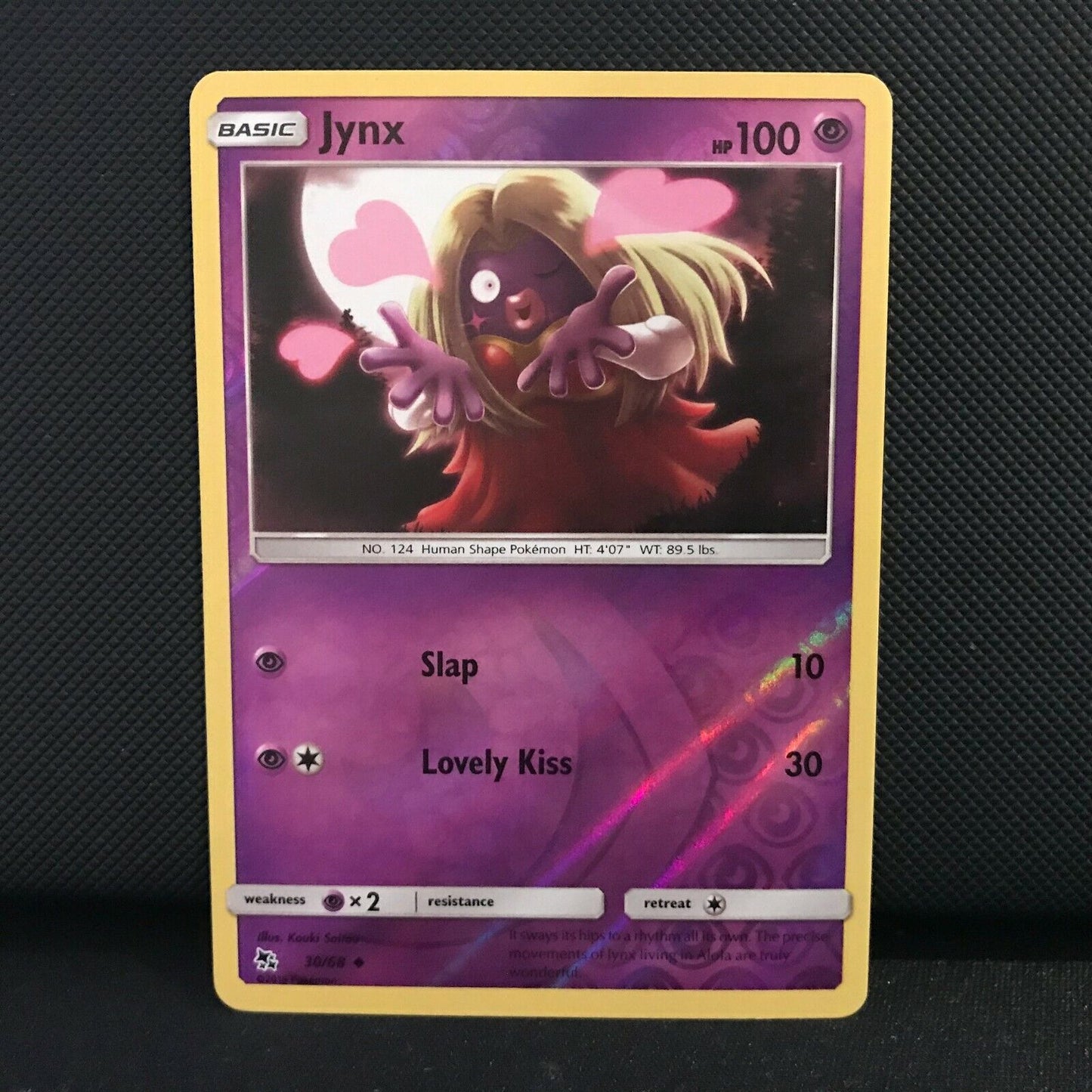 Jynx 30/68 Reverse Holo - Hidden Fates Pokemon Card - NM/Mint