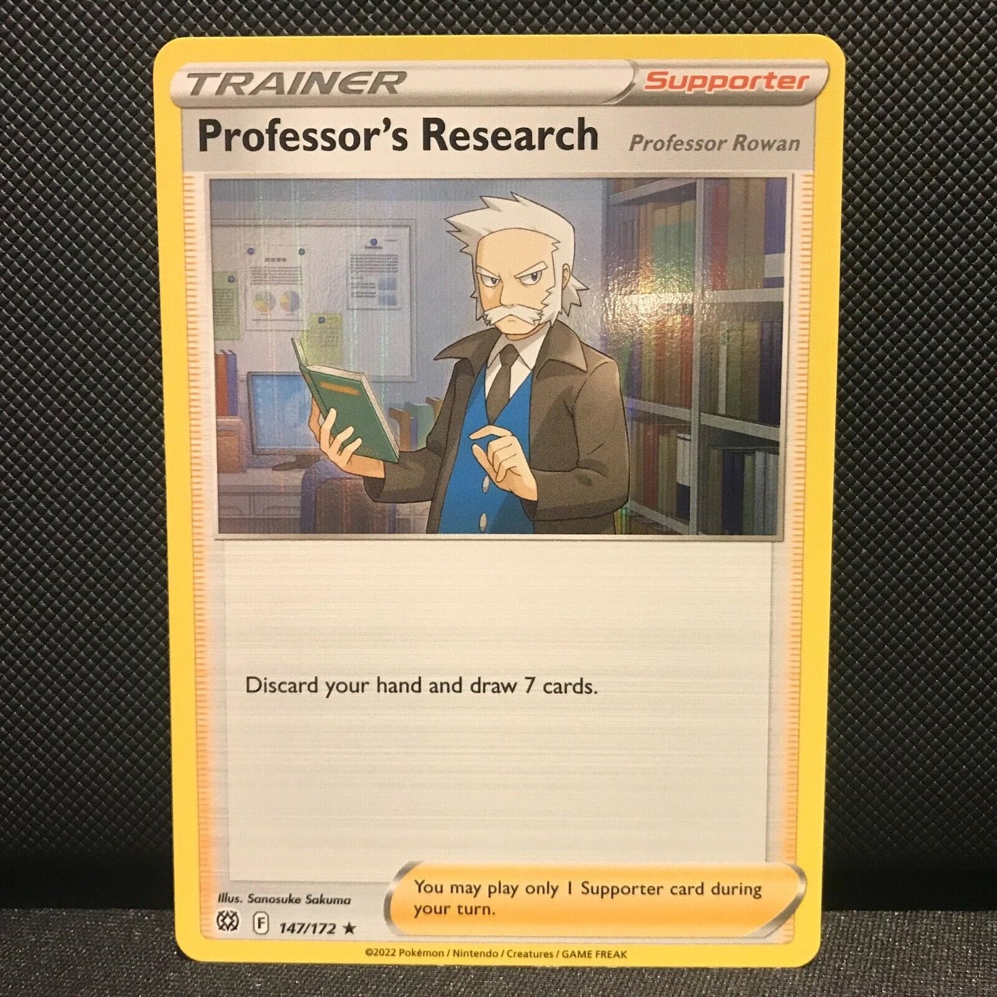 Professor's Research Holo 147/172 - Brilliant Stars Pokemon Card - NM/Mint