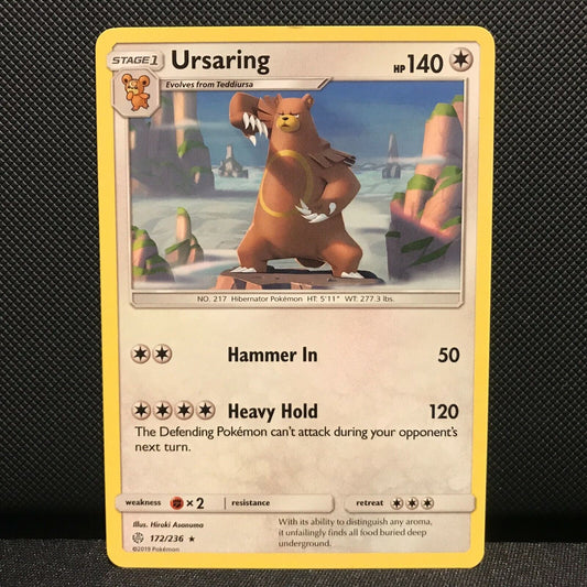 Ursaring 172/236 - Cosmic Eclipse Pokemon Card - NM/Mint