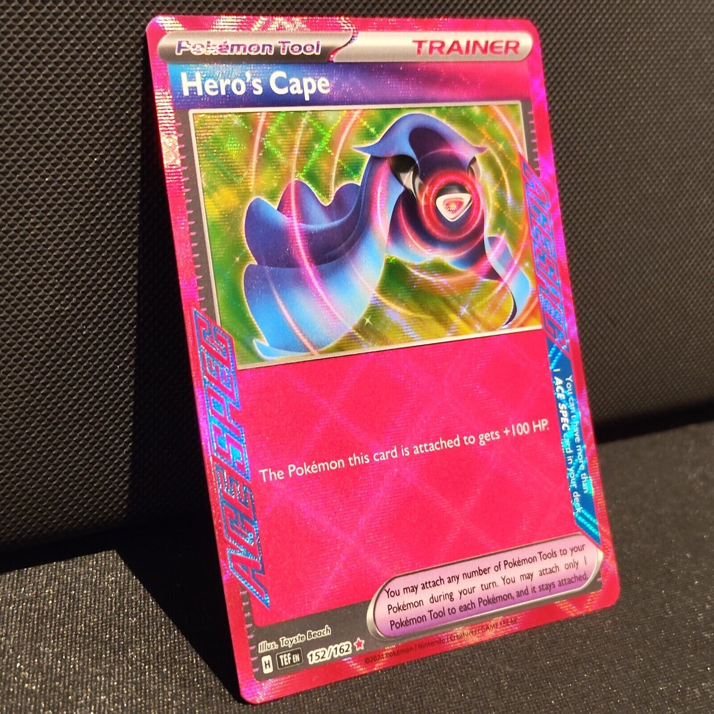 Hero's Cape ACE SPEC 152/162 - Temporal Forces Pokemon Card - NM/Mint