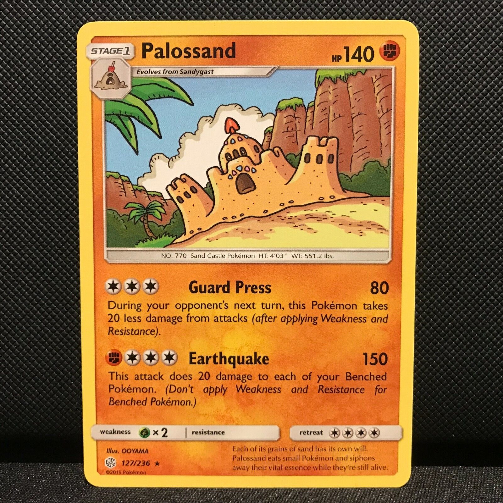 Palossand 127/236 - Cosmic Eclipse Pokemon Card - NM/Mint
