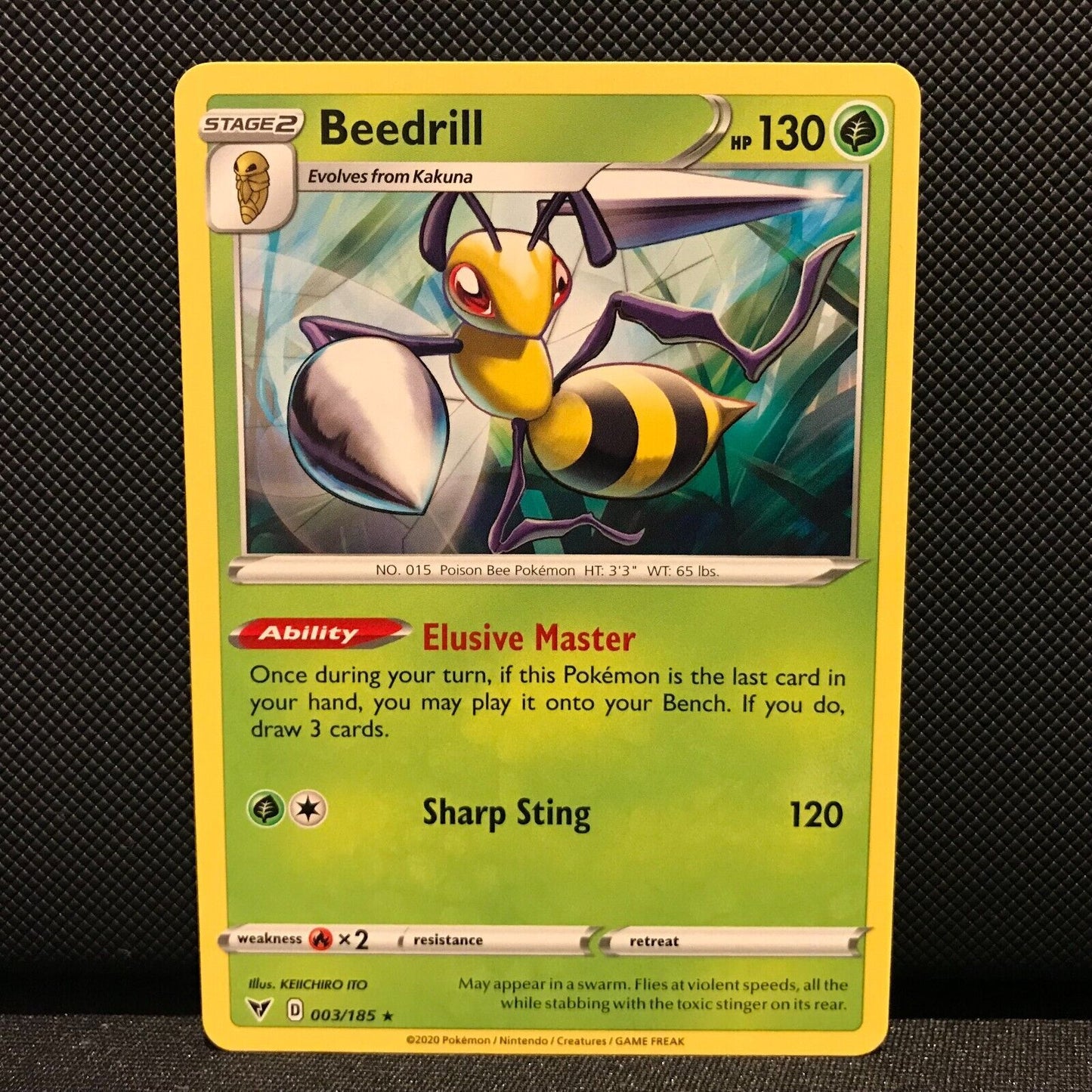 Beedrill 3/185 - Vivid Voltage Pokemon Card - NM/Mint