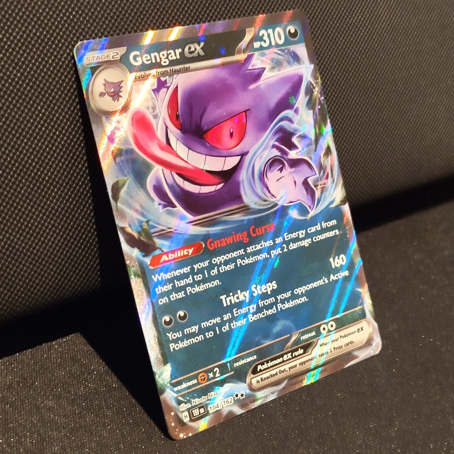 Gengar EX 104/162 - Temporal Forces Pokemon Card - NM/Mint