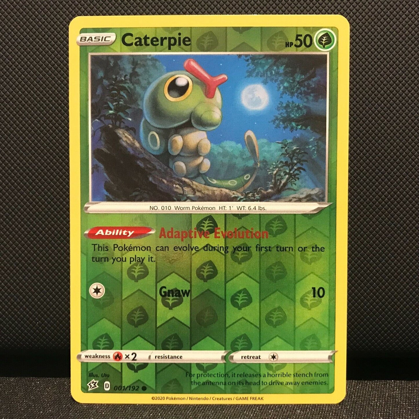 Caterpie Reverse Holo 1/192 - Rebel Clash Pokemon Card NM/Mint