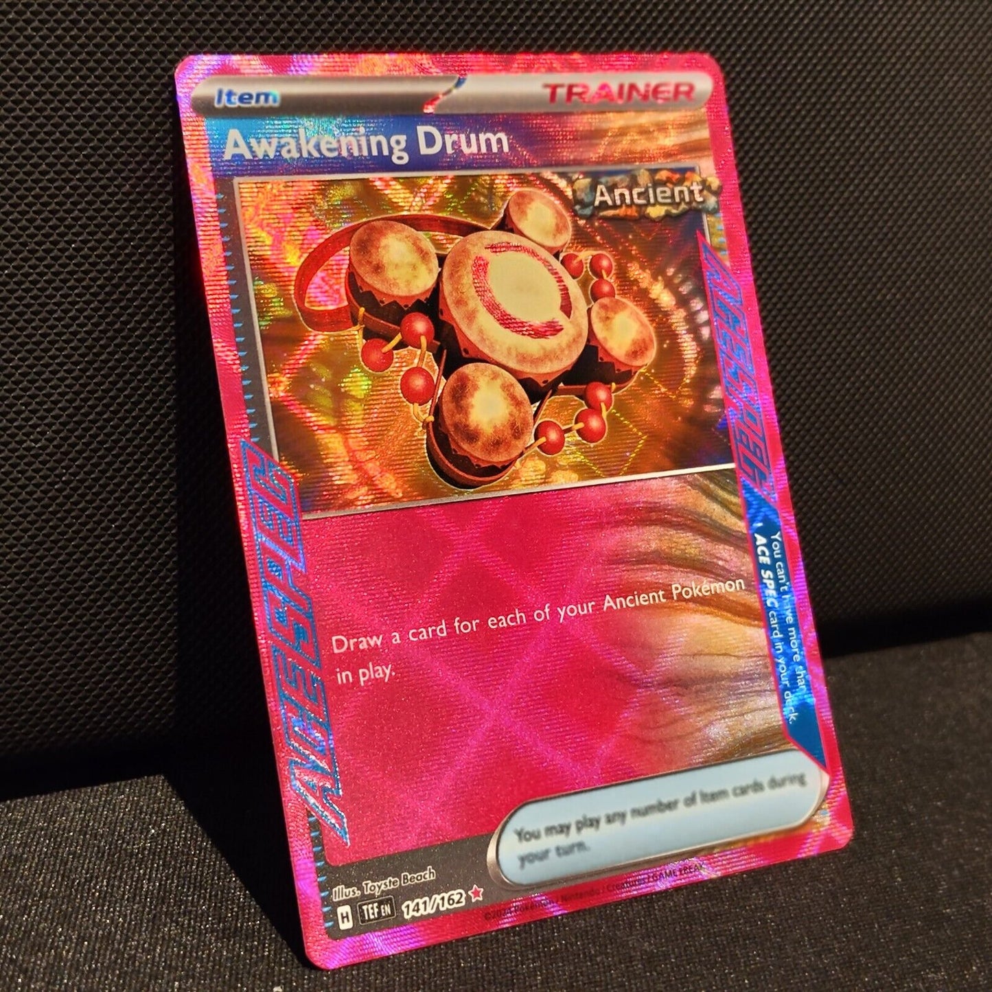 Awakening Drum ACE SPEC 141/162 - Temporal Forces Pokemon Card - NM/Mint