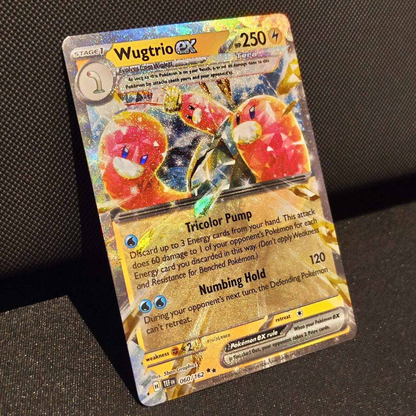 Wugtrio EX 060/162 - Temporal Forces Pokemon Card - NM/Mint