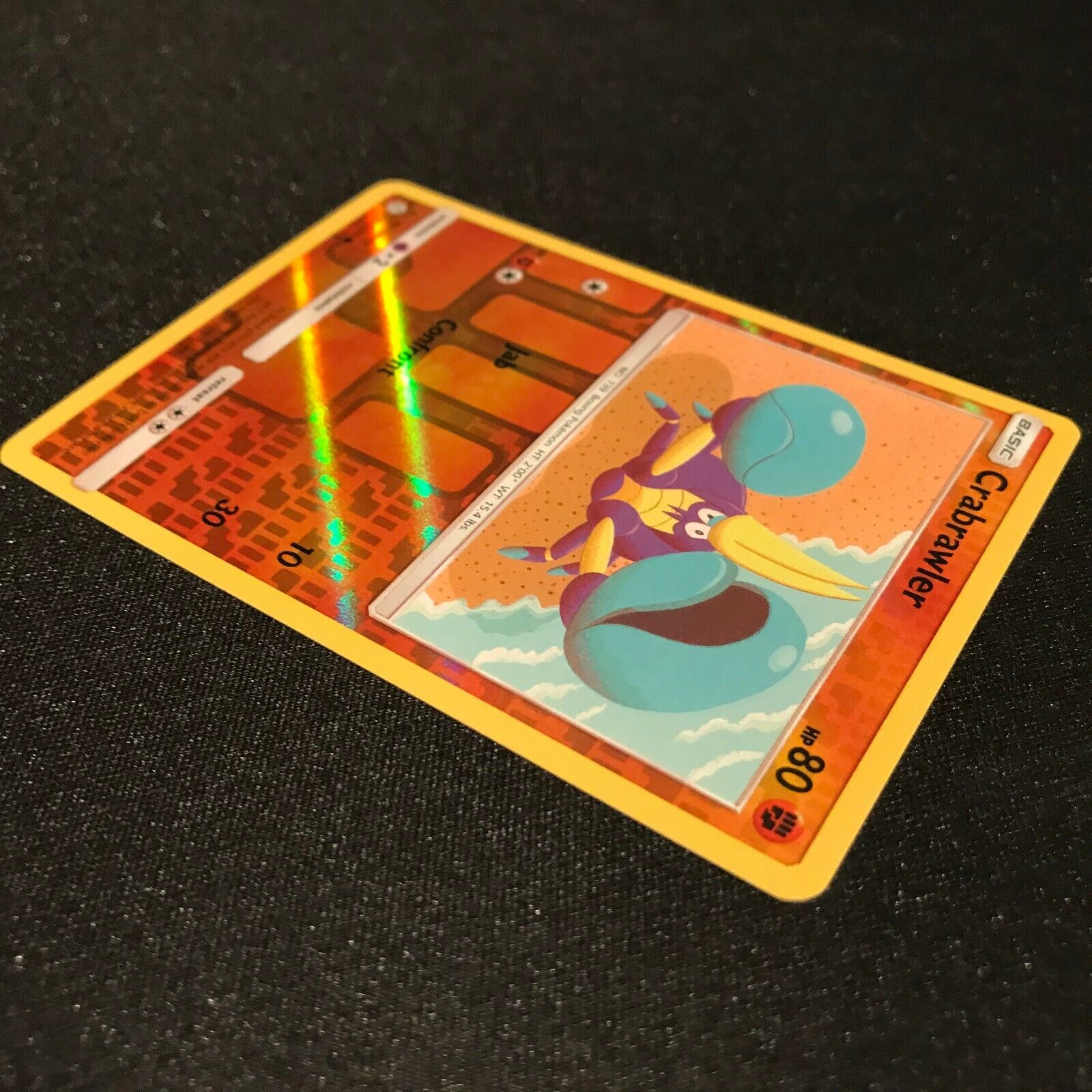 Crabrawler 121/236 Reverse Holo - Cosmic Eclipse Pokemon Card - NM/Mint