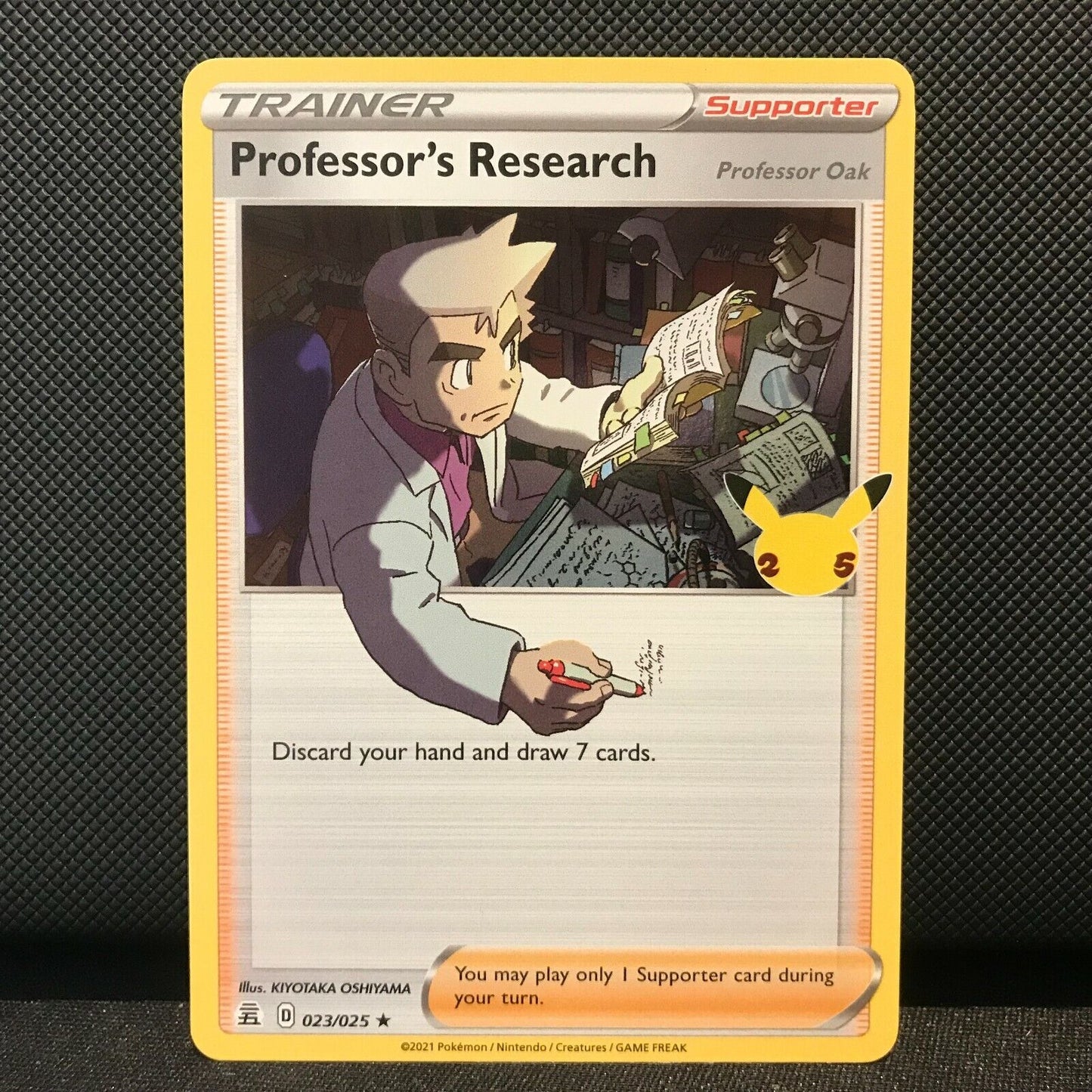 Professor's Research 023/025 - Celebrations Pokemon Card - NM/Mint