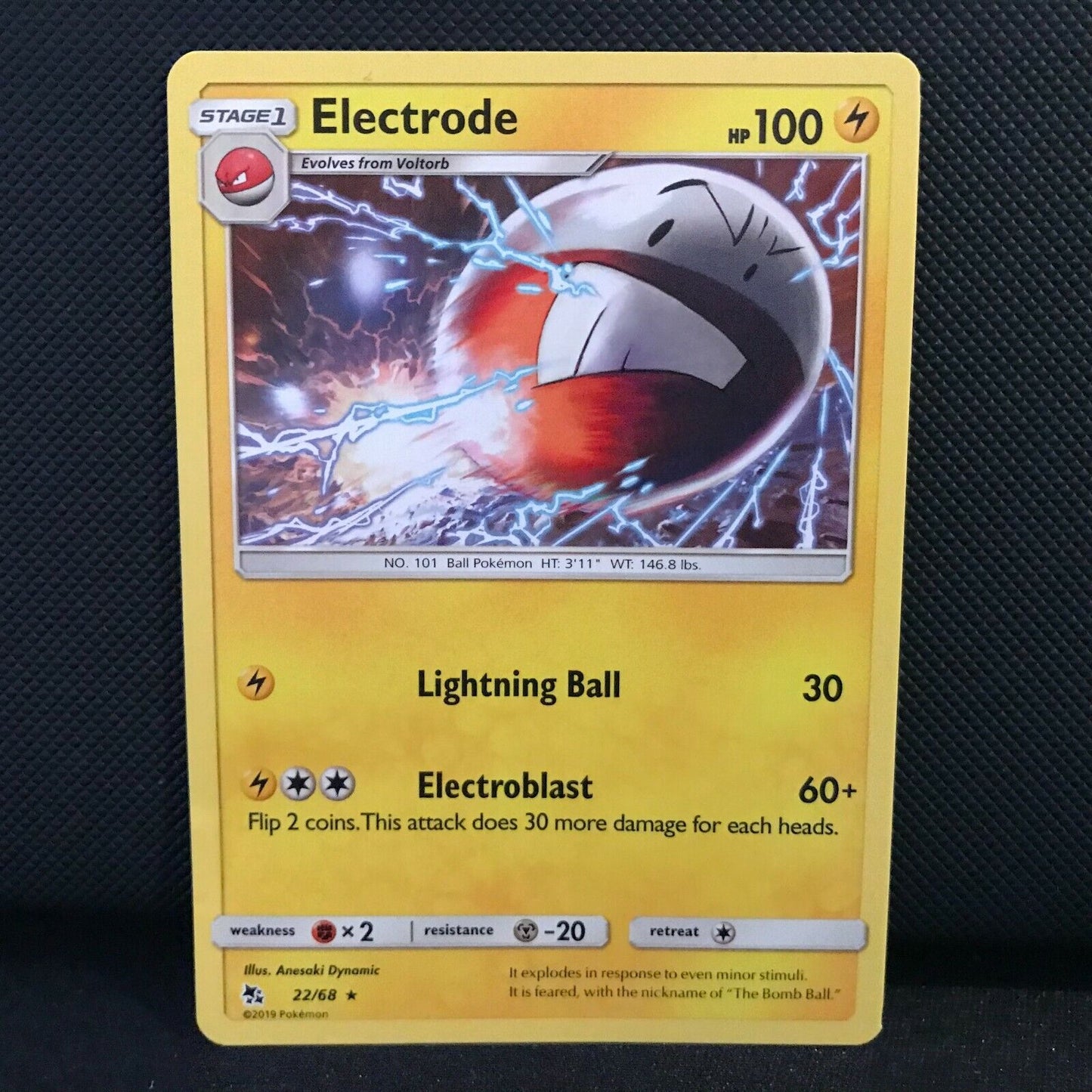 Electrode 22/68 - Hidden Fates Pokemon Card - NM/Mint