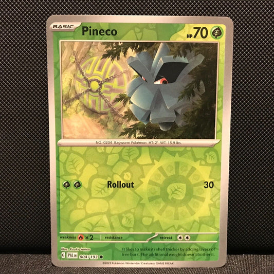 Pineco Reverse Holo 004/193 - SV2 Paldea Evolved Pokemon Card - NM/Mint