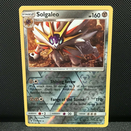 Solgaleo Reverse Holo 87/145 - Guardians Rising Pokemon Card - NM/Mint