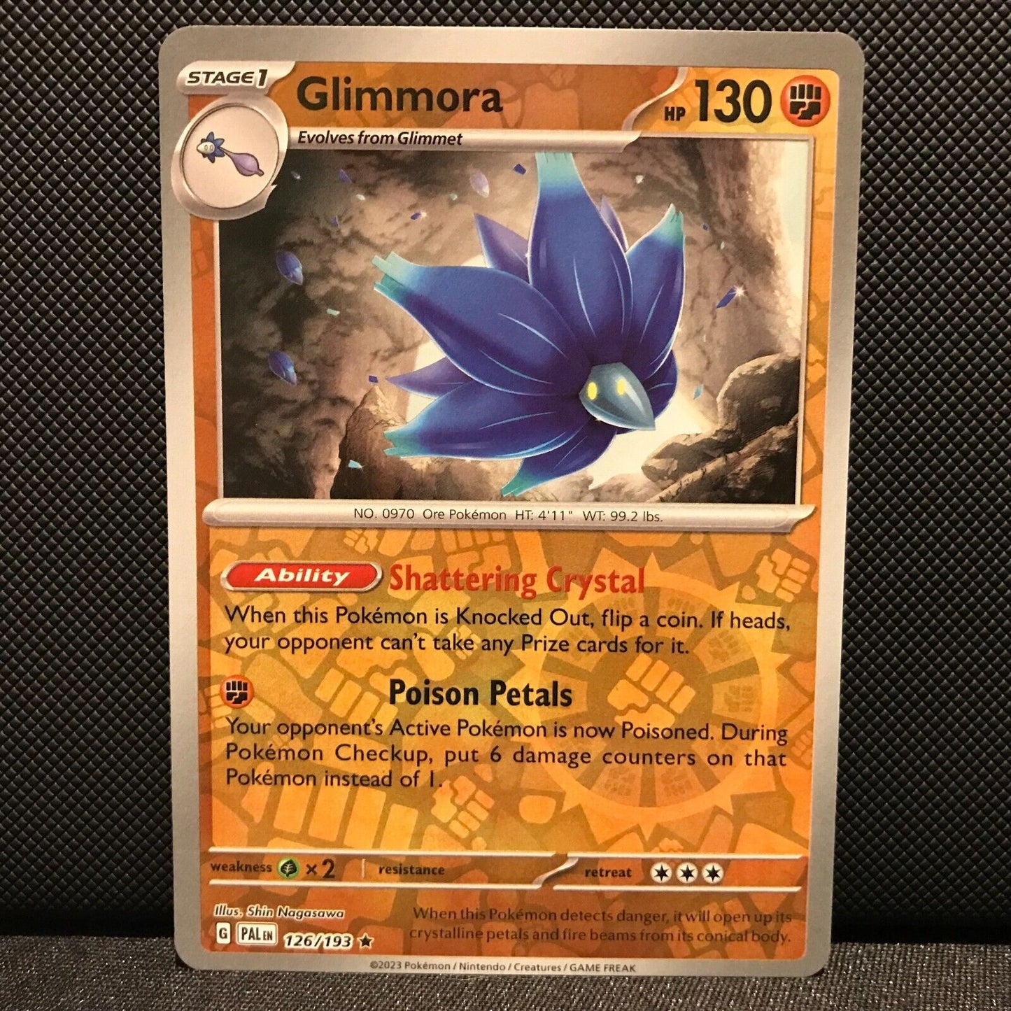 Glimmora Reverse Holo 126/193 - SV2 Paldea Evolved Pokemon Card - NM/Mint