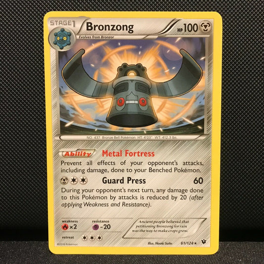 Bronzong 61/124 - Fates Collide Pokemon Card - NM/Mint