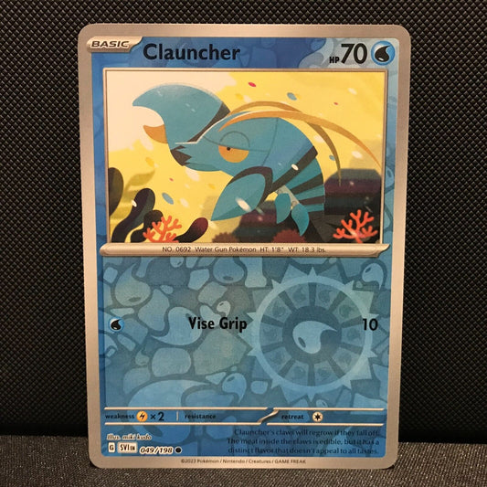 Clawitzer Reverse Holo 050/198 - SV1EN Base Set Pokemon Card - NM/Mint