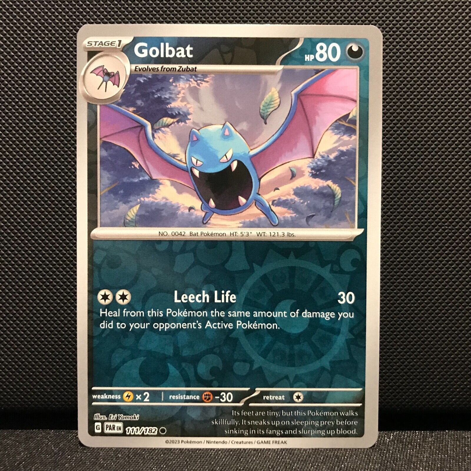 Golbat Reverse Holo 111/182 - Paradox Rift Pokemon Card - NM/Mint