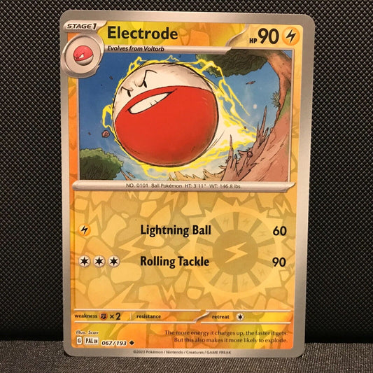 Electrode Reverse Holo 067/193 - SV2 Paldea Evolved Pokemon Card - NM/Mint