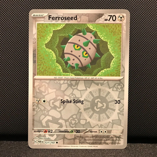 Ferroseed Reverse Holo 127/182 - Paradox Rift Pokemon Card - NM/Mint