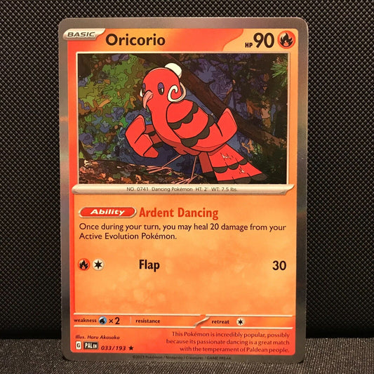 Oricorio Holo 033/193 - SV2 Paldea Evolved Pokemon Card - NM/Mint