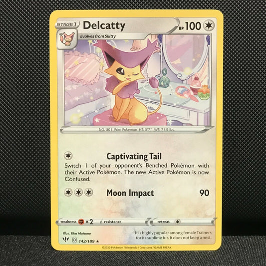 Delcatty 142/189 - Darkness Ablaze Pokemon Card - NM/Mint
