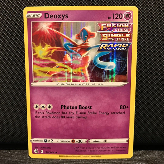 Deoxys Holo 120/264 - Fusion Strike Pokemon Card - NM/Mint