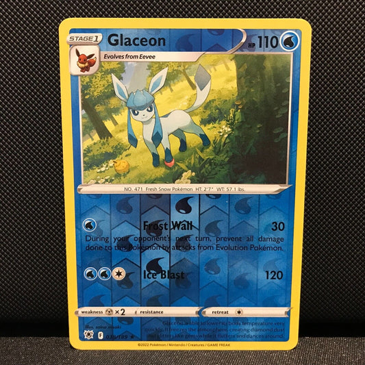 Glaceon Reverse Holo 38/189 - Astral Radiance Pokemon Card - NM/Mint