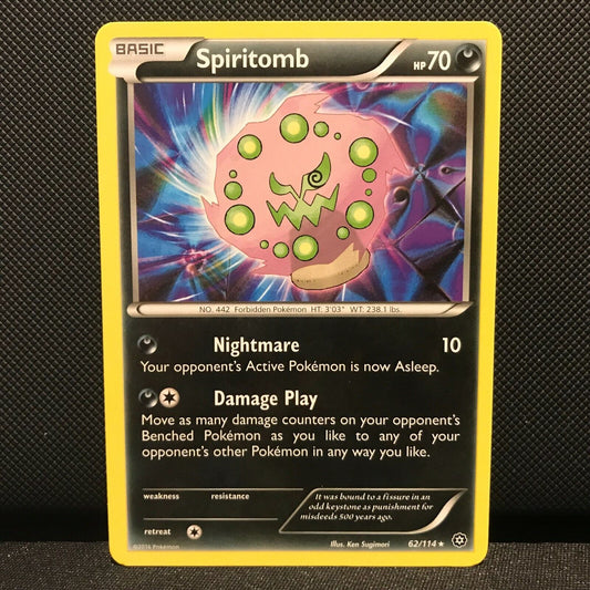 Spiritomb 62/114 - Steam Siege Pokemon Card - NM/Mint