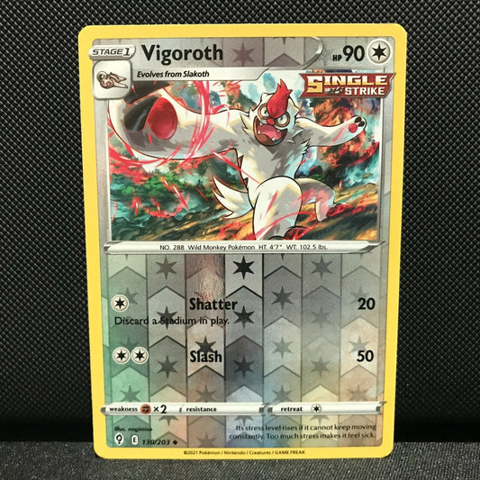 Vigoroth Reverse Holo 130/203 - Evolving Skies Pokemon Card - NM/Mint