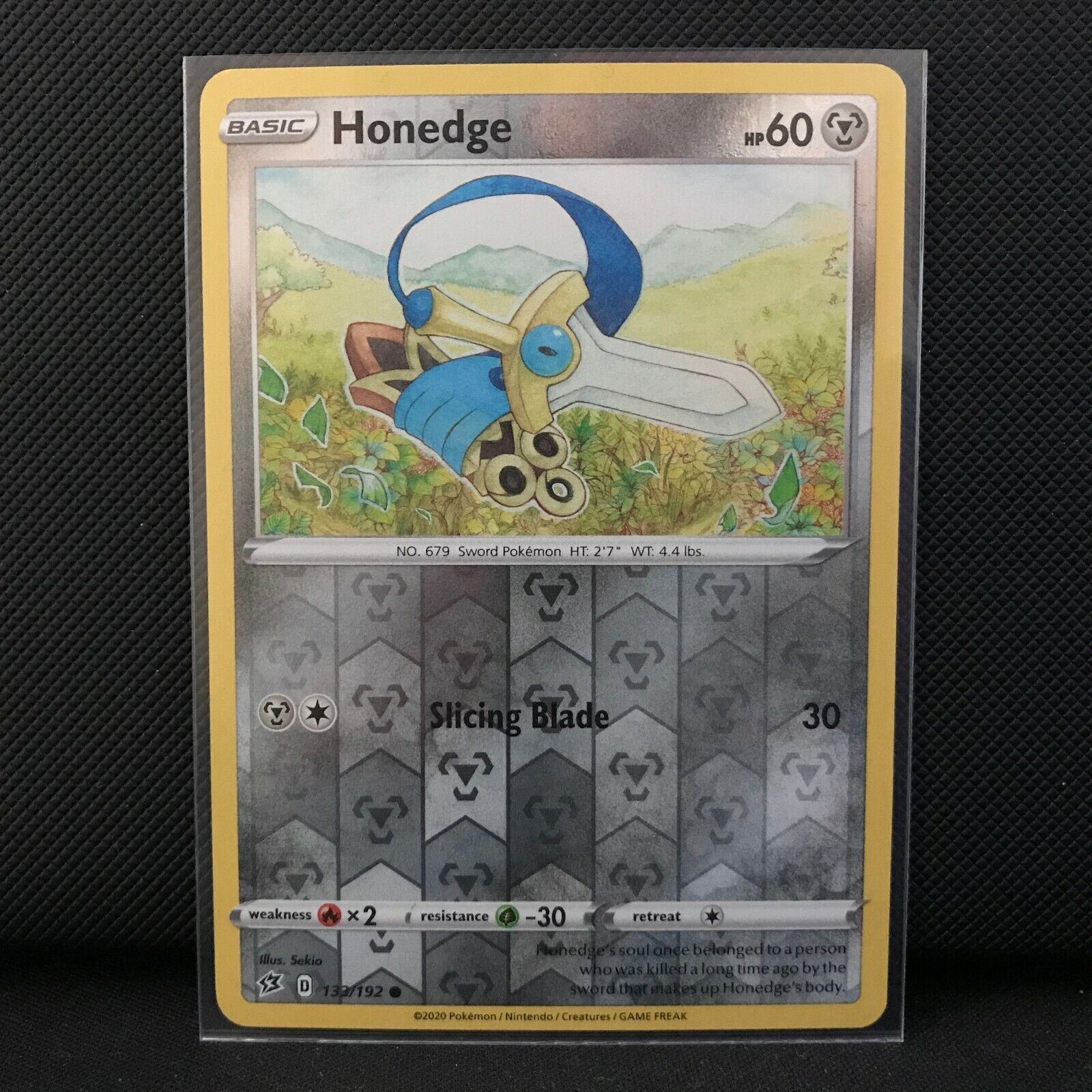 Honedge Reverse Holo 133/192 - Sword & Shield Rebel Clash Pokemon Card NM/Mint