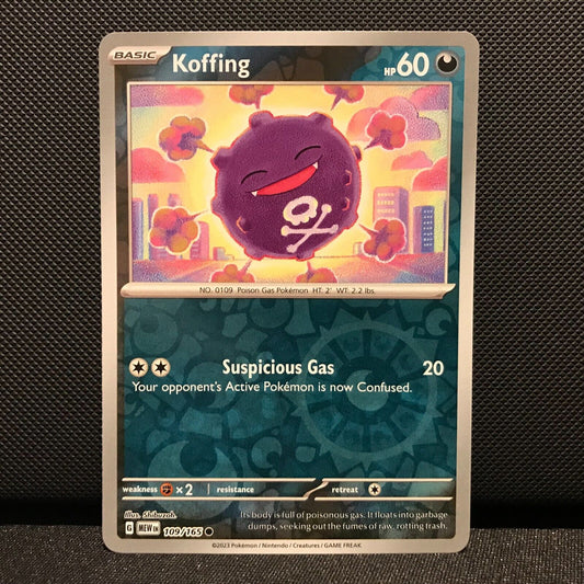 Koffing Reverse Holo 109/165- Scarlet & Voilet 151 Pokemon Card - NM/Mint
