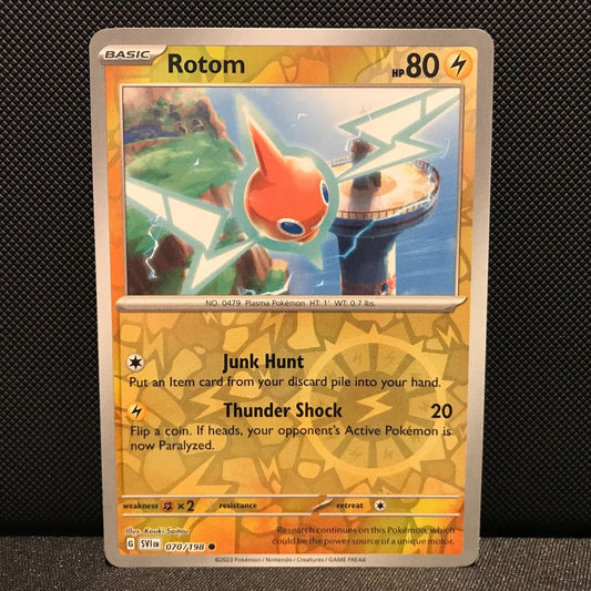 Rotom Reverse Holo 070/198 - SV1EN Base Set Pokemon Card - NM/Mint