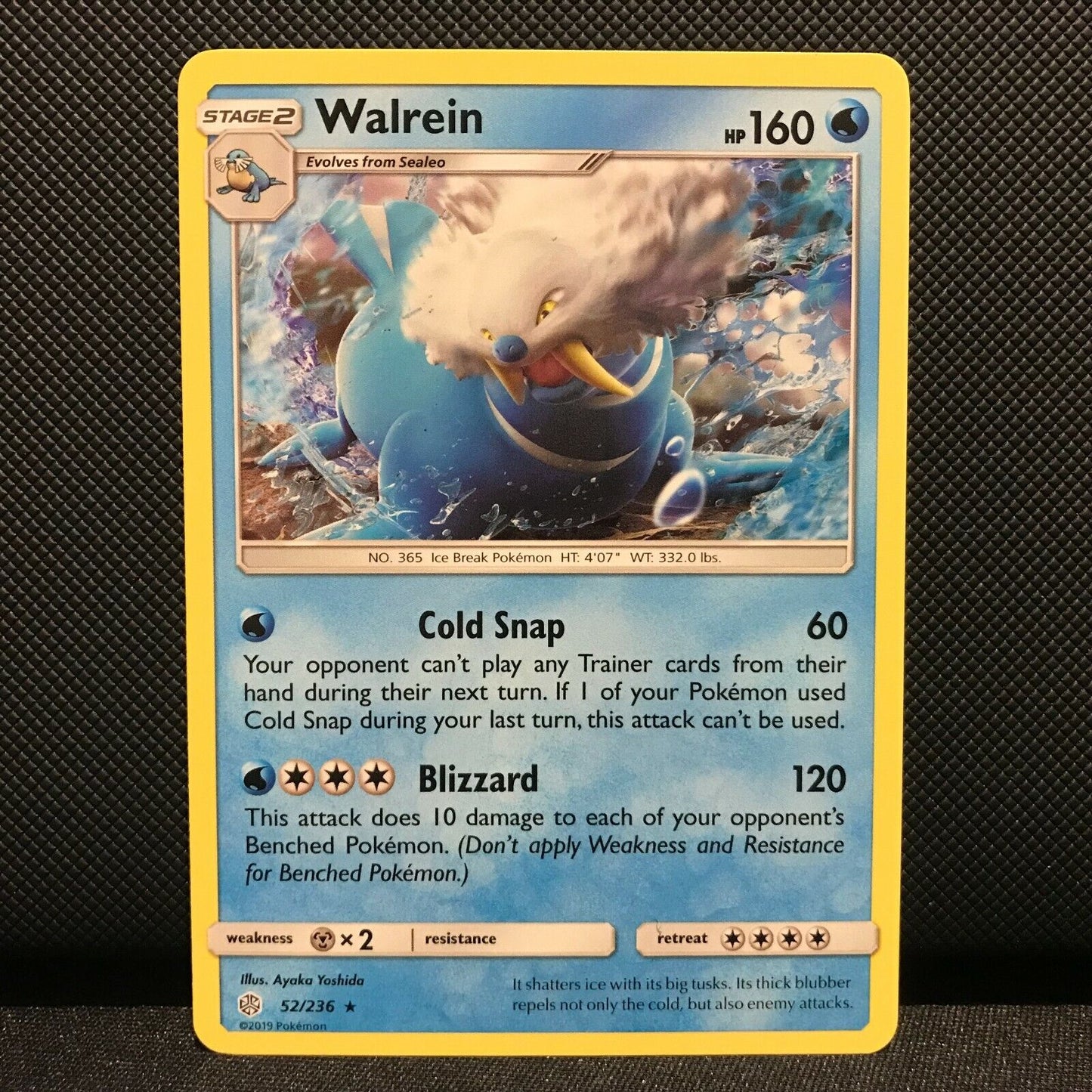 Walrein 52/236 - Cosmic Eclipse Pokemon Card - NM/Mint