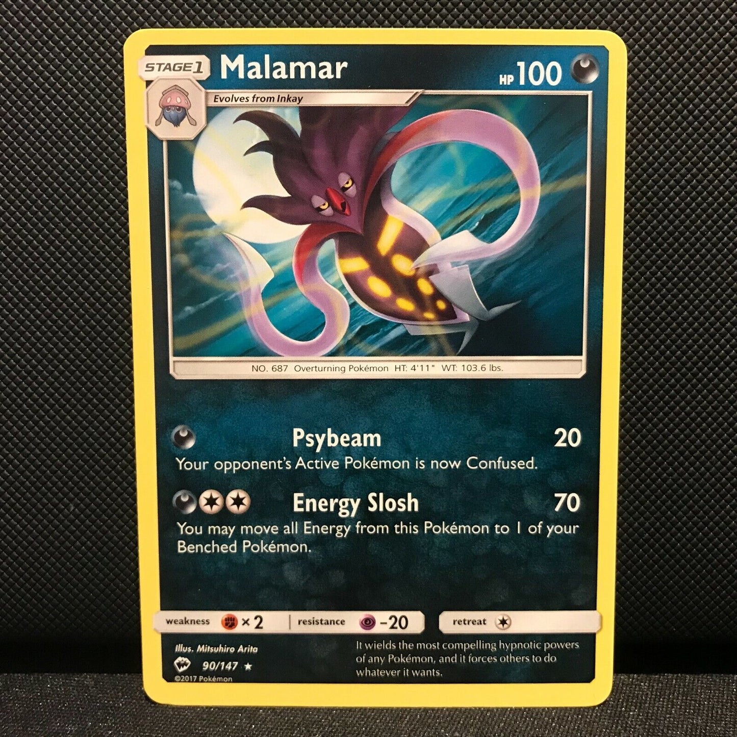 Malamar 90/147- Burning Shadows Pokemon Card - NM/Mint