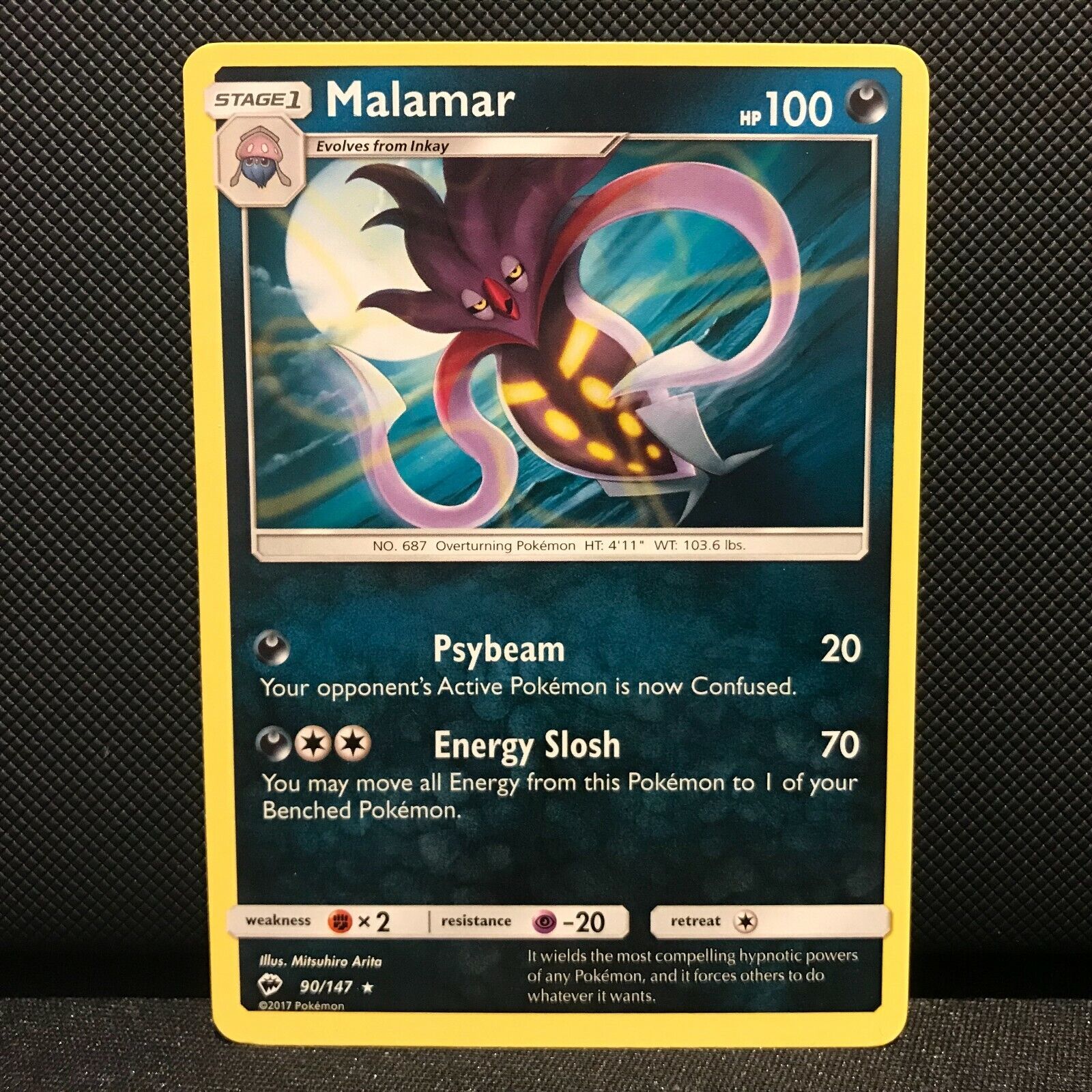 Malamar 90/147- Burning Shadows Pokemon Card - NM/Mint
