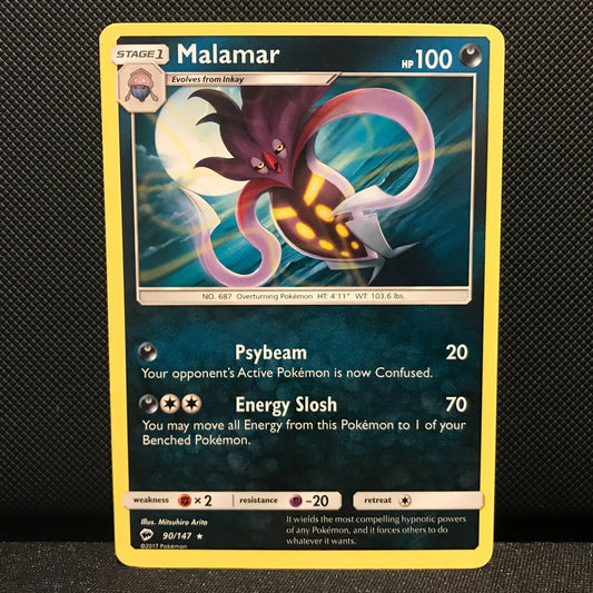 Malamar 90/147- Burning Shadows Pokemon Card - NM/Mint