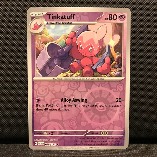Tinkatuff Reverse Holo 084/182 - Paradox Rift Pokemon Card - NM/Mint
