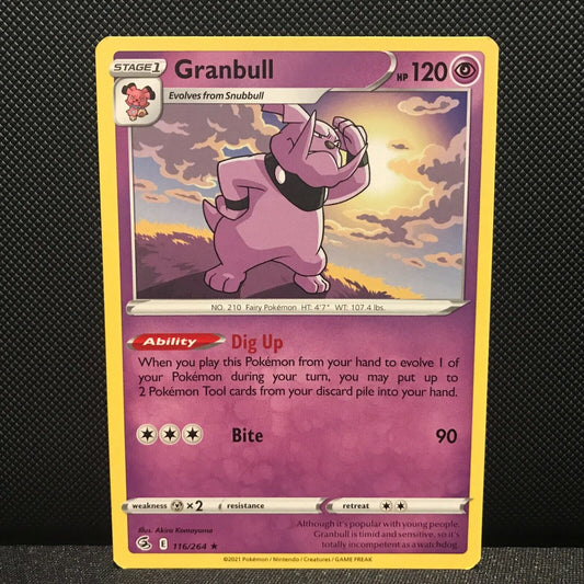Granbull 116/264 - Fusion Strike Pokemon Card - NM/Mint