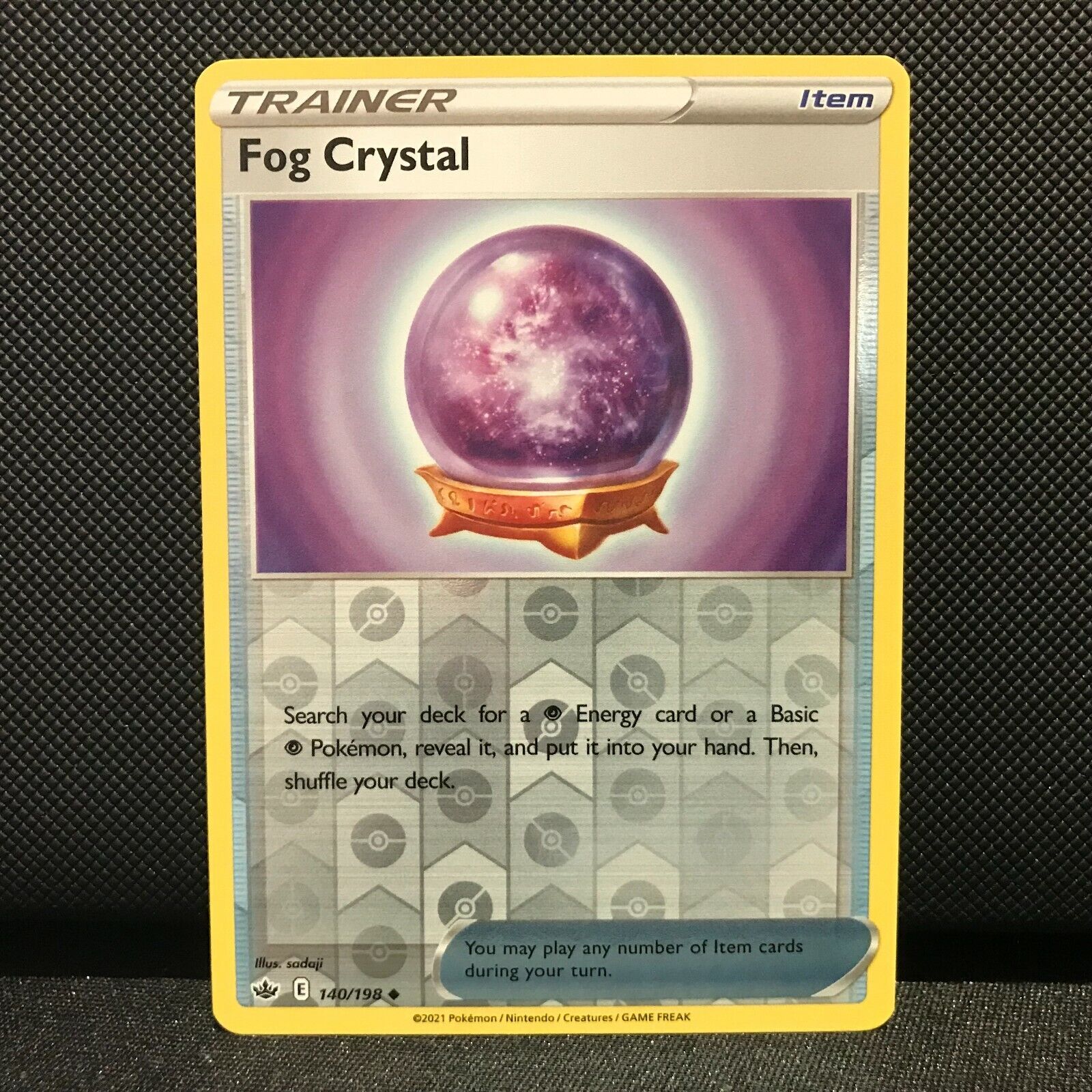 Fog Crystal Reverse Holo 140/198 - Chilling Reign Pokemon Card - NM/Mint