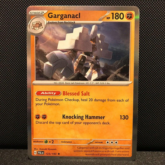Garganacl Holo 123/193 - SV2 Paldea Evolved Pokemon Card - NM/Mint