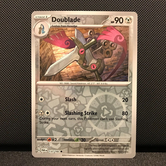 Doublade Reverse Holo 132/182 - Paradox Rift Pokemon Card - NM/Mint