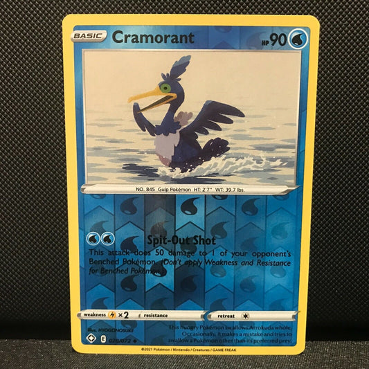 Cramorant Reverse Holo 28/72 - Shining Fates Pokemon Card - NM/Mint