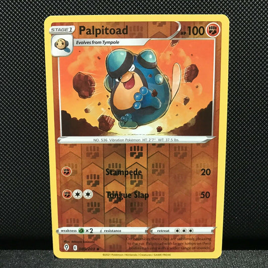 Palpitoad Reverse Holo 89/203 - Evolving Skies Pokemon Card - NM/Mint