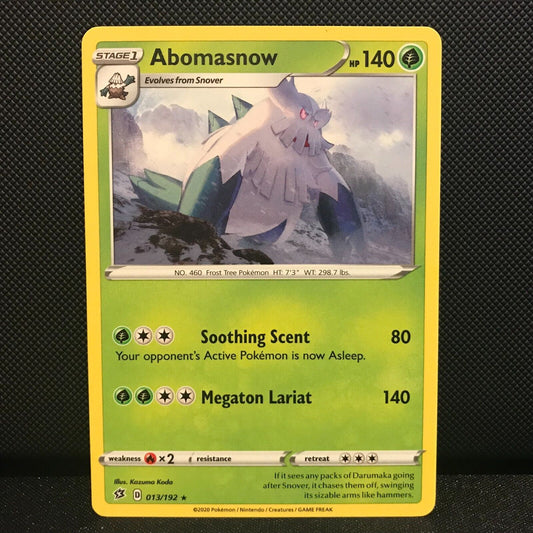 Abomasnow 13/192 - Rebel Clash Pokemon Card - NM/Mint