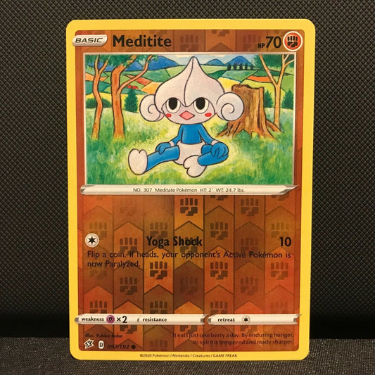 Meditite Reverse Holo 97/192 - Rebel Clash Pokemon Card NM/Mint