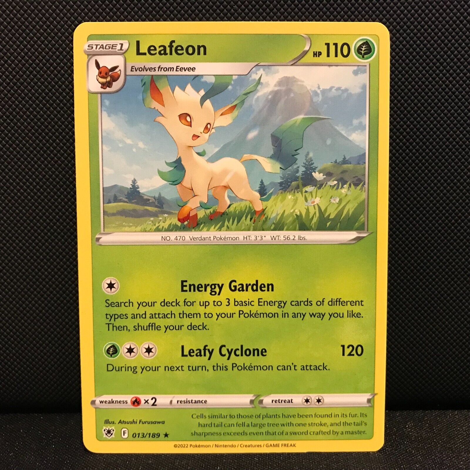 Leafeon 13/189 - Astral Radiance Pokemon Card - NM/Mint