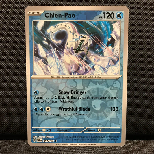 Chien-Pao Reverse Holo 057/182 - Paradox Rift Pokemon Card - NM/Mint
