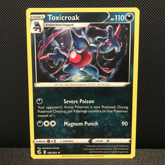 Toxicroak 166/264 - Fusion Strike Pokemon Card - NM/Mint