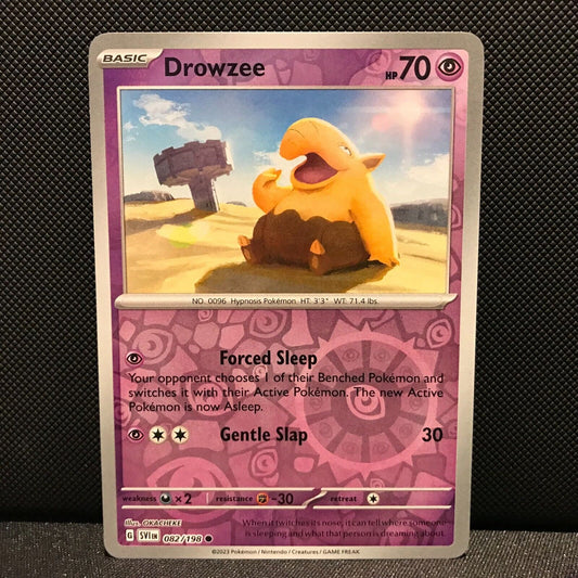 Drowzee Reverse Holo 082/198 - SV1EN Base Set Pokemon Card - NM/Mint