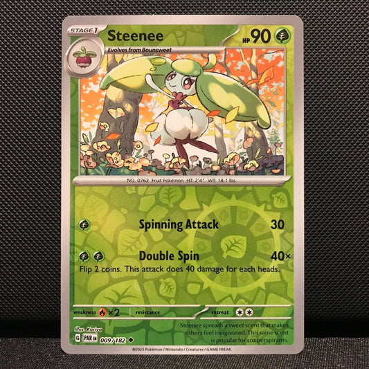 Steenee Reverse Holo 009/182 - Paradox Rift Pokemon Card - NM/Mint